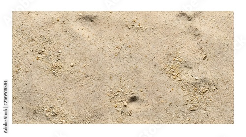Weathered Tan Sand Texture with Small Pebbles on White Background
