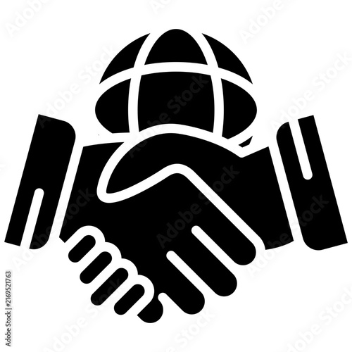 Obraz na plátně Diplomacy Icon