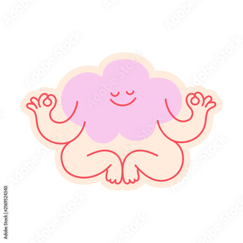 Quadro su tela Vector sketch doodle illustration in trendy line style, fit and gym, wellness co