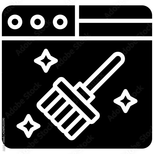 Принти на полотні Browser Clean Icon