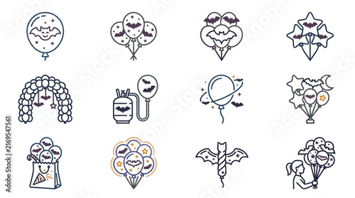Hand Drawn Floral and Nature Icon Set.