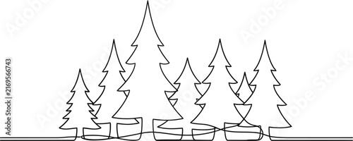 Set of tree vector icons isolated on transparent background
