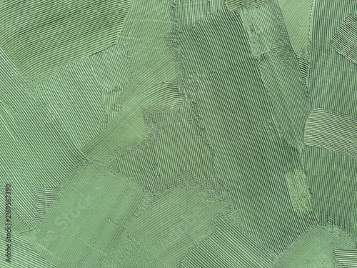 Fotografie Structure of green colored decorative plaster