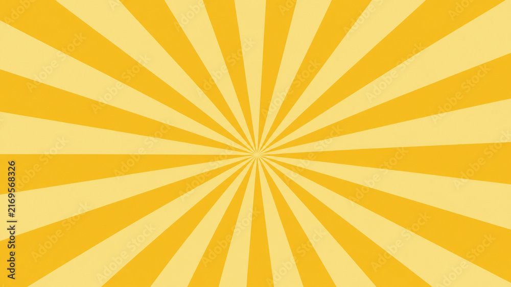 Obraz premium Bright Yellow Radial Burst Background 