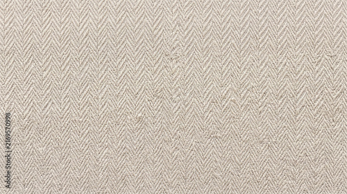 Beige Herringbone Fabric Texture and Woven Tweed Canvas Background