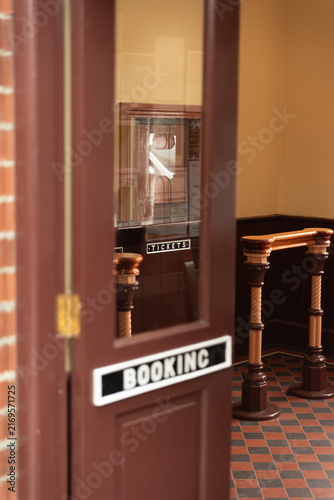 Konstfotografi Booking Office at Vintage Preserved Railway