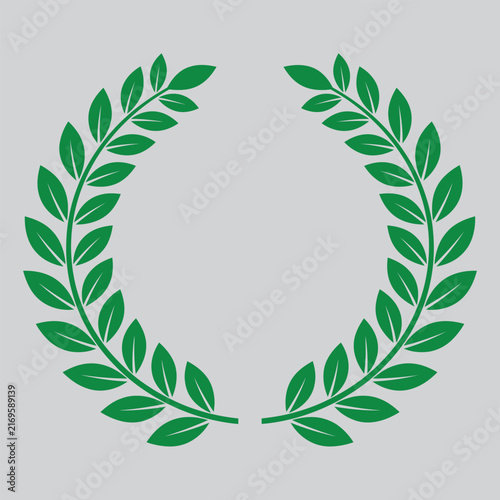 Premium Symmetrical Laurel Championship Wreath Vector Art And Illustration