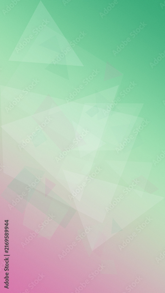 Fototapeta premium Soft translucent polygons create a calm, dreamy abstract composition in fresh pastel tones, ideal for elegant websites, social campaigns, presentations, and seasonal branding.