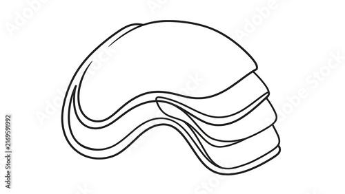 Abstract wave design on white background.