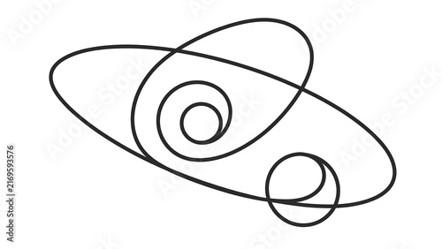 Abstract spiral design on white background.