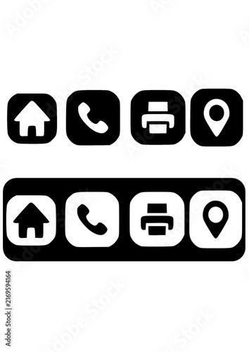 set of icons for web