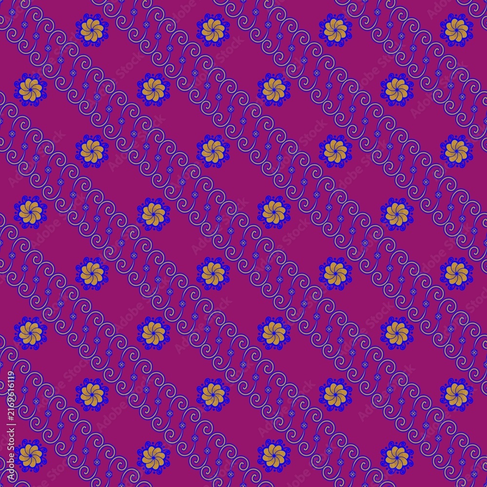 seamless pattern with floral