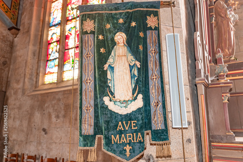 Cuadro en lienzo parish close church of plogonnec, finistere, brittany, france