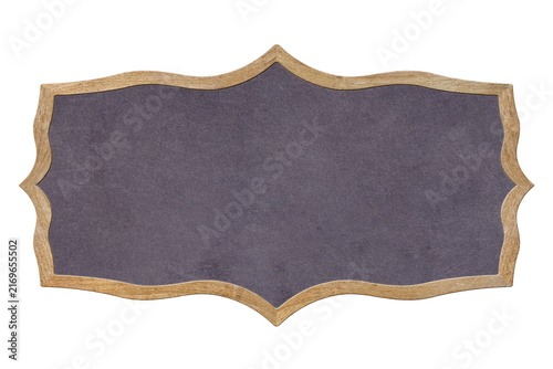 decorative wooden frame isolated on white