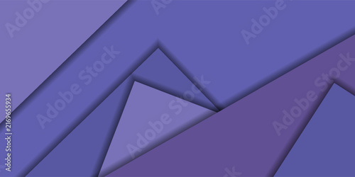 Abstract colored paper geometry composition banner background in very peri, purple color, eps10