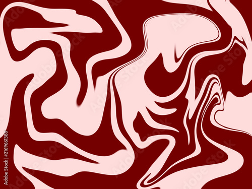 Dark Red and Pink Liquid Marble Abstract Background