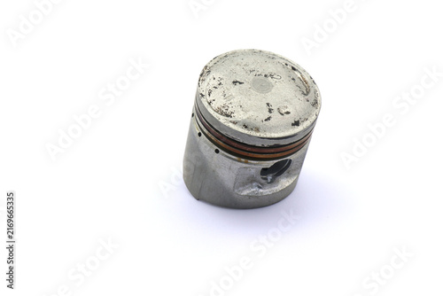 Piston for engine. The piston is cleaned after use.