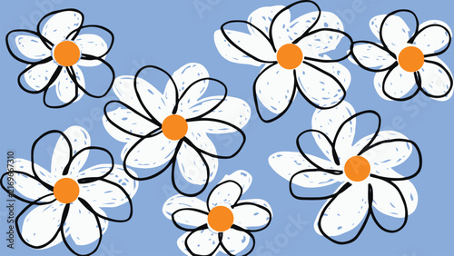 Hand Drawn Floral Pattern Design