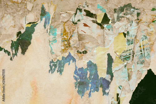 Posters old colorful ripped torn grunge backgrounds creased crumpled paper backdrop surface placard empty space for text