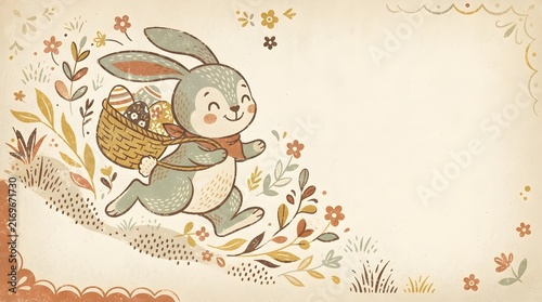Retro bunny hopping with eggs