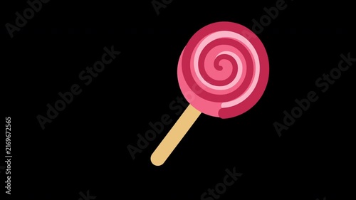 pink lollipop candy illustration cartoon
