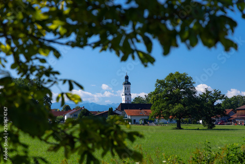 фотографія Kirche Unterhausen bei Weilheim in Oberbayern