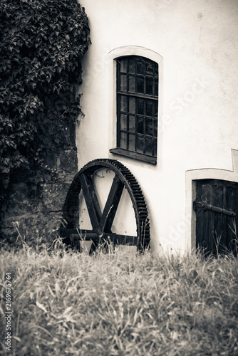 Mühlrad einer Wassermühle