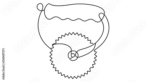 Cartoon cowboy hat with lasso white background.
