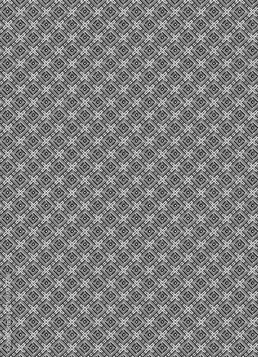 Abstract Geometric Black and White Seamless Pattern Texture Background