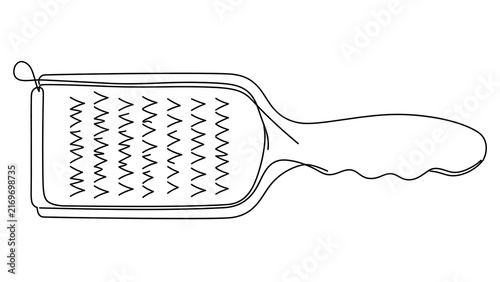 Cheese grater tool illustration white background.
