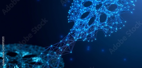 Abstract technology background. Hi-tech communication concept futuristic digital innovation background. illustration