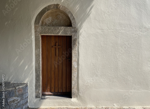 Typical Orthodox old church in Creete, Grece
