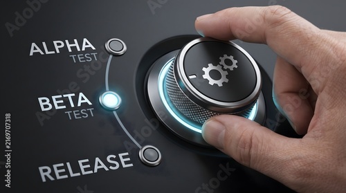 Hand turning dial from beta test to release