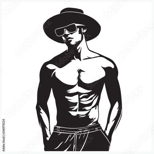 silhouette of a man