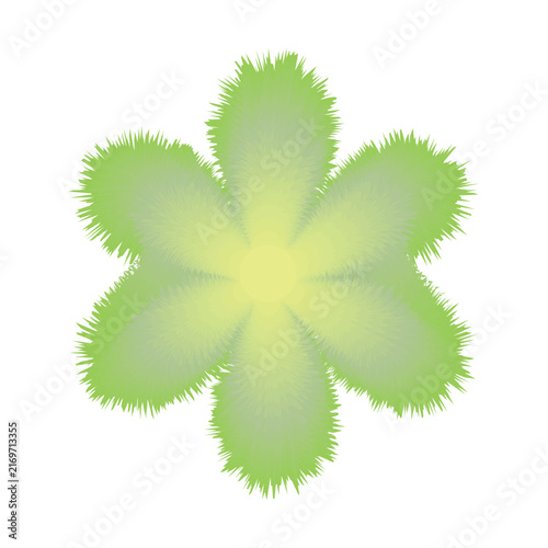 Beautiful flower sticker label promotion decorative