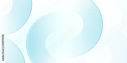 A minimalist abstract image featuring three overlapping navy blue concentric circles