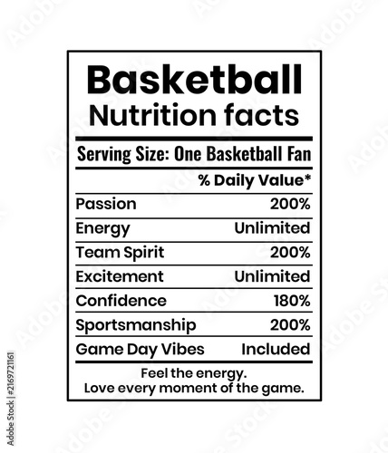 Basketball Fitness Nutrition Graphic, Athlete Health Facts and Performance Training Design
