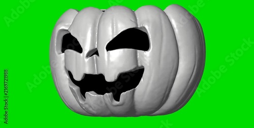 scary halloween pumpkin head