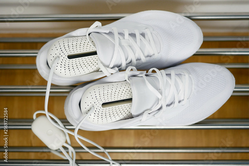 Fotografie Electric shoes dryer top view