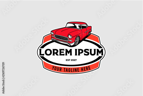 Classic car Automotive Badges vector logo template