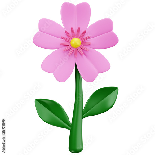 Pink Blossom Flower 3D Illustrations
