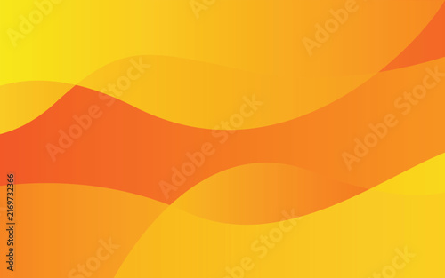Abstract Orange and Yellow Flowing Wave Gradient Background