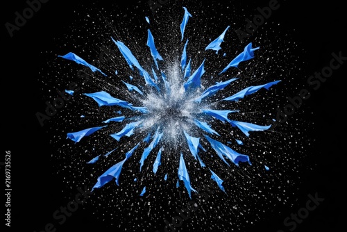 A group of blue arrows soaring through the air