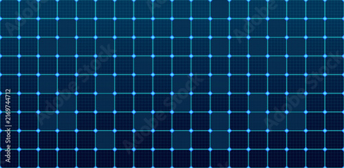Futuristic Blue Technology Grid Background with Glowing Digital Network Lines and High Tech Data Interface