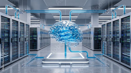 Closed Loop Brain Water Cooling Concept for Sustainable AI Server Infrastructure