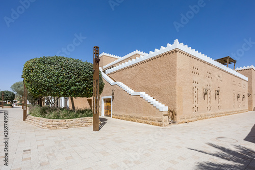 Riyadh traditional buildings made of clay in the historic district of At-Turaif UNESCO World Heritage site in Riyadh, Saudi Arabia