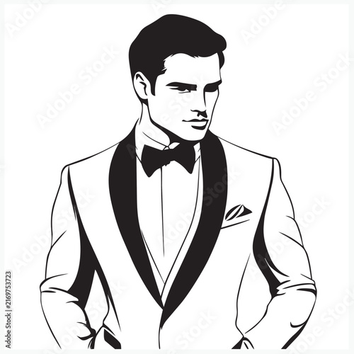 man in tuxedo