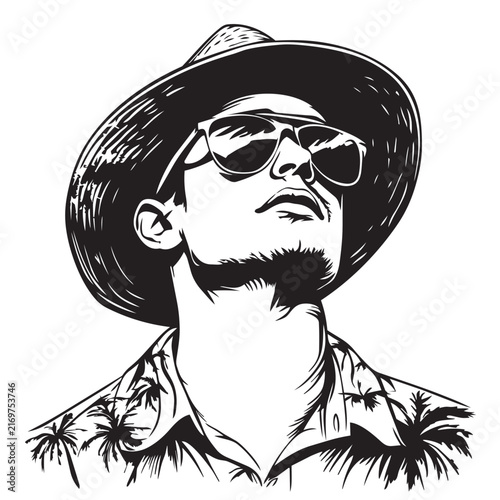 portrait of a man with a hat
