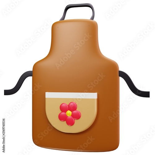 Gardening Apron 3D Illustrations
