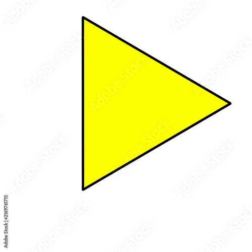 Retro 80s neon yellow triangles transparent background synthwave 1980s play button
